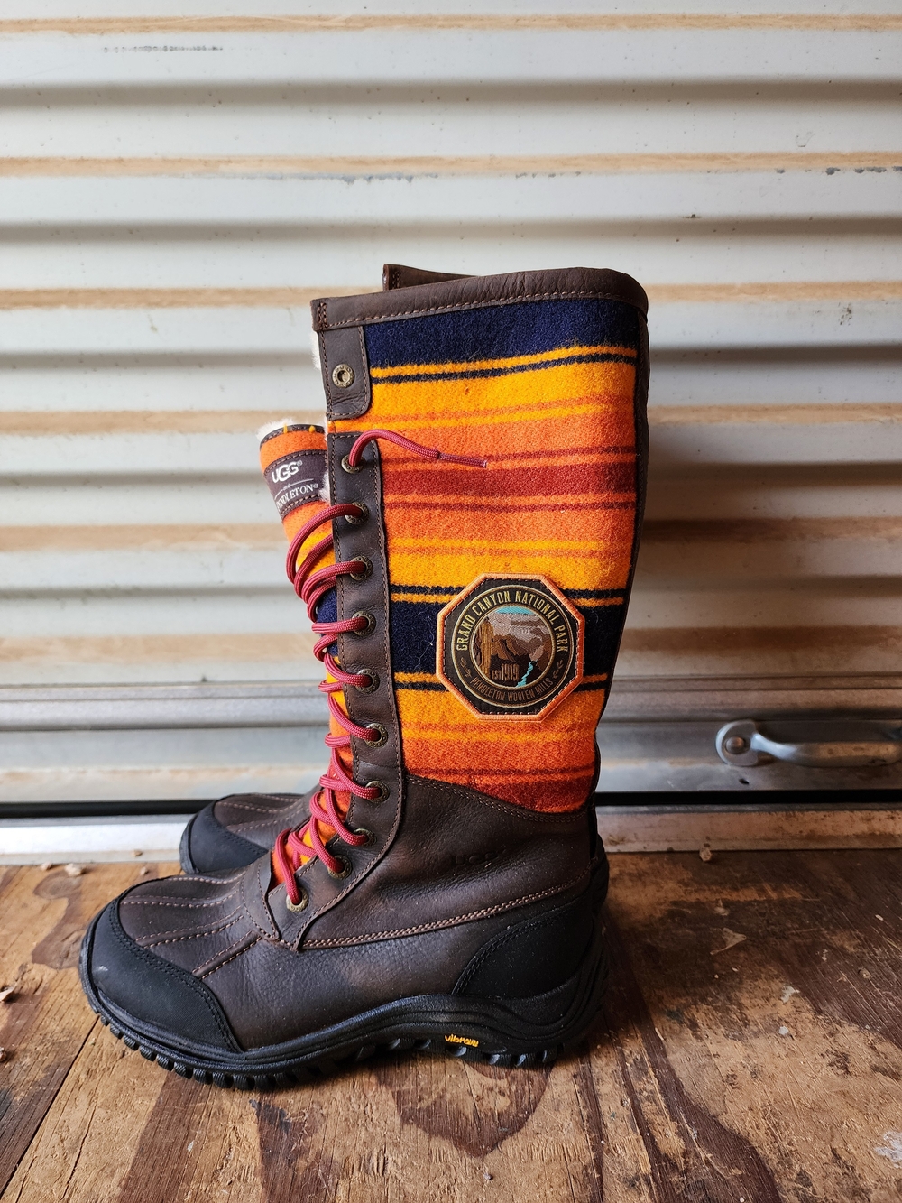 UGG Pendleton Adirondack Tall Grand Canyon Lace-Up Boot